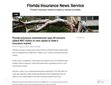 Tablet Screenshot of floridainsurancenewsservice.wordpress.com