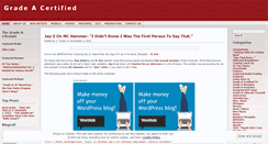 Desktop Screenshot of gradeacertified.wordpress.com