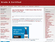 Tablet Screenshot of gradeacertified.wordpress.com
