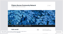 Desktop Screenshot of filnurses.wordpress.com