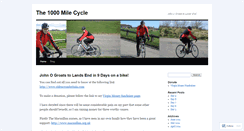 Desktop Screenshot of 1000milecycle.wordpress.com