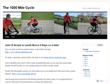 Tablet Screenshot of 1000milecycle.wordpress.com