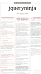 Mobile Screenshot of jqueryninja.wordpress.com