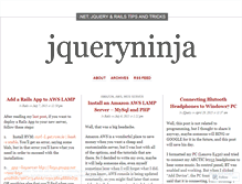 Tablet Screenshot of jqueryninja.wordpress.com