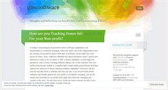 Desktop Screenshot of gmssoftware.wordpress.com