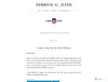 Tablet Screenshot of derrickjeter.wordpress.com