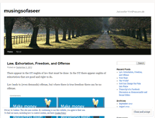 Tablet Screenshot of musingsofaseer.wordpress.com