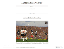 Tablet Screenshot of jamesendeacott.wordpress.com