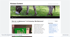 Desktop Screenshot of kickasscontent.wordpress.com