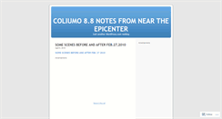 Desktop Screenshot of coliumo8point8.wordpress.com