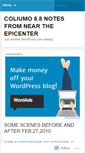 Mobile Screenshot of coliumo8point8.wordpress.com