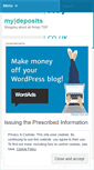 Mobile Screenshot of mydepositsblog.wordpress.com