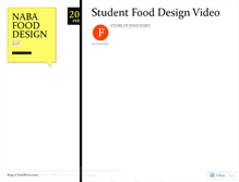 Tablet Screenshot of fooddesigning.wordpress.com