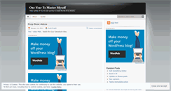 Desktop Screenshot of mastermyself.wordpress.com