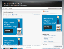 Tablet Screenshot of mastermyself.wordpress.com