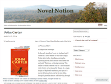 Tablet Screenshot of novelnotion.wordpress.com
