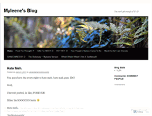 Tablet Screenshot of myleene.wordpress.com