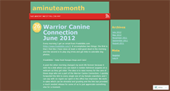 Desktop Screenshot of aminuteamonth.wordpress.com