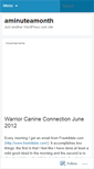Mobile Screenshot of aminuteamonth.wordpress.com