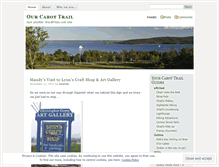 Tablet Screenshot of ourcabottrail.wordpress.com