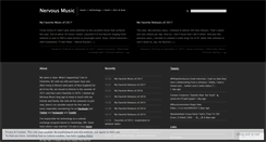 Desktop Screenshot of nervousmusic.wordpress.com