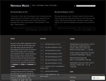 Tablet Screenshot of nervousmusic.wordpress.com