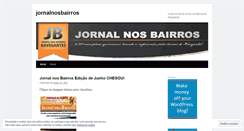 Desktop Screenshot of jornalnosbairros.wordpress.com