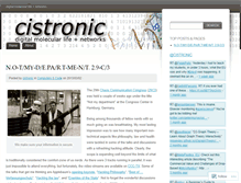 Tablet Screenshot of cistronic.wordpress.com