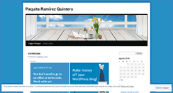 Desktop Screenshot of paquitaram.wordpress.com