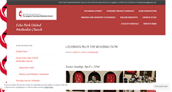 Desktop Screenshot of echoparkumc.wordpress.com