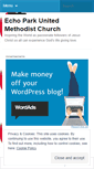 Mobile Screenshot of echoparkumc.wordpress.com