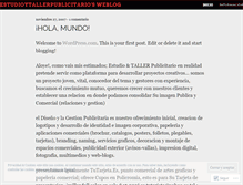 Tablet Screenshot of estudioytallerpublicitario.wordpress.com