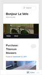Mobile Screenshot of bonjourlevelo.wordpress.com