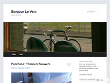 Tablet Screenshot of bonjourlevelo.wordpress.com