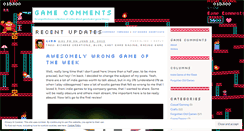 Desktop Screenshot of gamecomments.wordpress.com