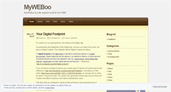 Desktop Screenshot of myweboo.wordpress.com