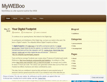 Tablet Screenshot of myweboo.wordpress.com