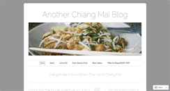 Desktop Screenshot of anotherchiangmaiblog.wordpress.com