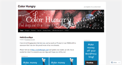 Desktop Screenshot of colorhungry.wordpress.com