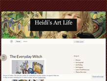 Tablet Screenshot of heidiartgallery.wordpress.com