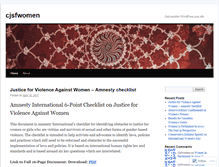 Tablet Screenshot of cjsfwomen.wordpress.com