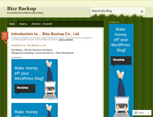 Tablet Screenshot of bizzbackup.wordpress.com