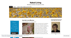 Desktop Screenshot of nakedliving.wordpress.com