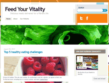 Tablet Screenshot of feedyourvitality.wordpress.com