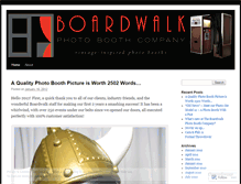 Tablet Screenshot of boardwalkphotoboothcompany.wordpress.com