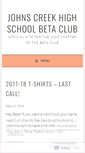 Mobile Screenshot of jchsbetaclub.wordpress.com