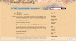 Desktop Screenshot of jennifercrouse.wordpress.com