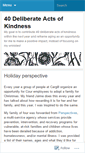 Mobile Screenshot of 40deliberateactsofkindness.wordpress.com