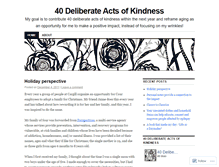 Tablet Screenshot of 40deliberateactsofkindness.wordpress.com