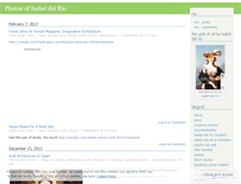 Tablet Screenshot of fotosisabeldelrio.wordpress.com